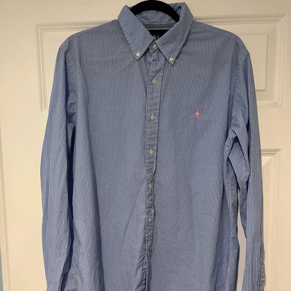 Ralph Lauren Button Down Dress Shirt - Large